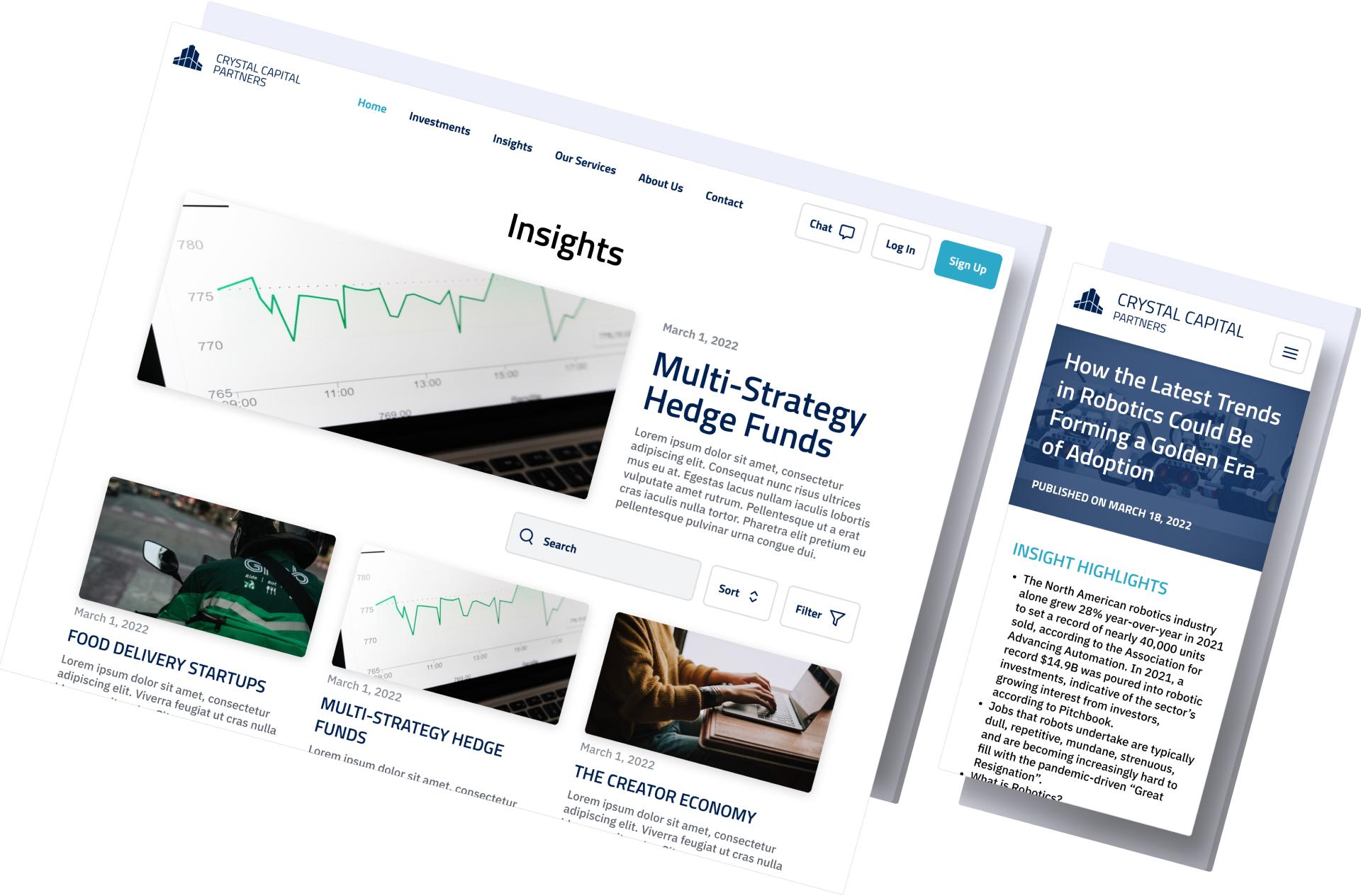 Crystal Capital App Screen