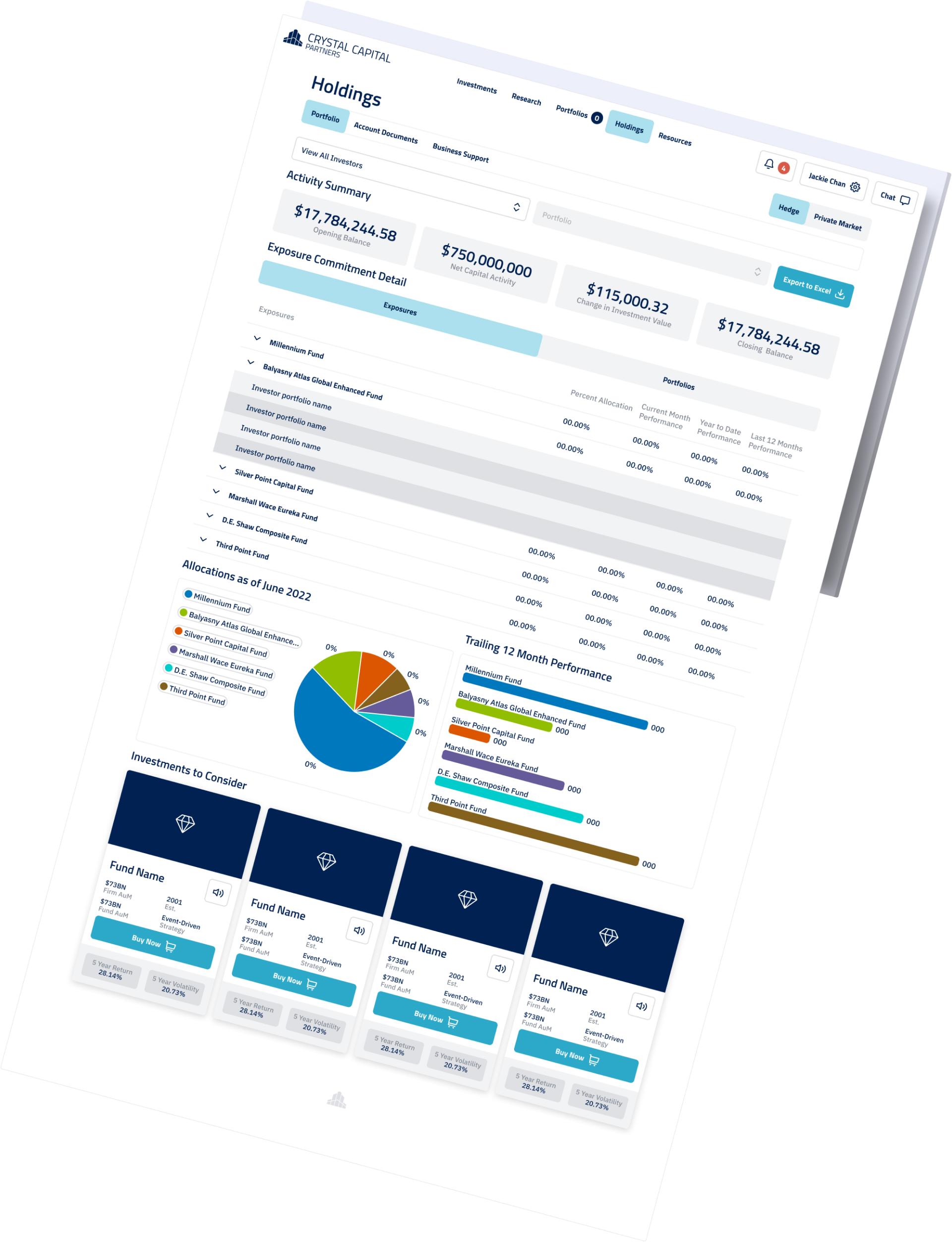 Crystal Capital App Screen